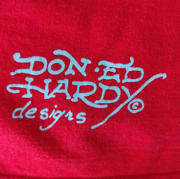 Ed Hardy by Christian Audigier Cotton "Death or Glory" Graphic Tee - Picture 6 of 8